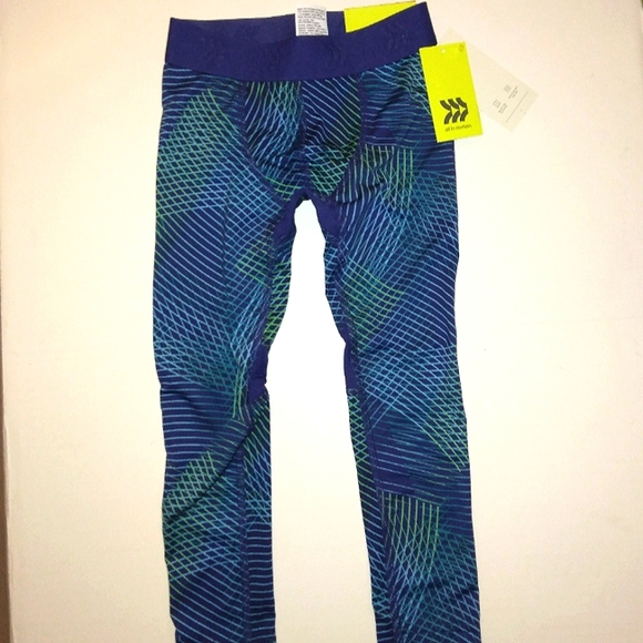 NWT☆ALL IN MOTION☆Boy's Moisture Wicking/Ventilated Fitted Athletic Tights - Picture 8 of 13